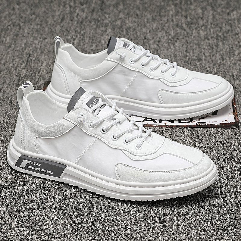 Canvas shoes 2022 new summer breathable men's white shoes casual breathable board shoes men's trendy shoes